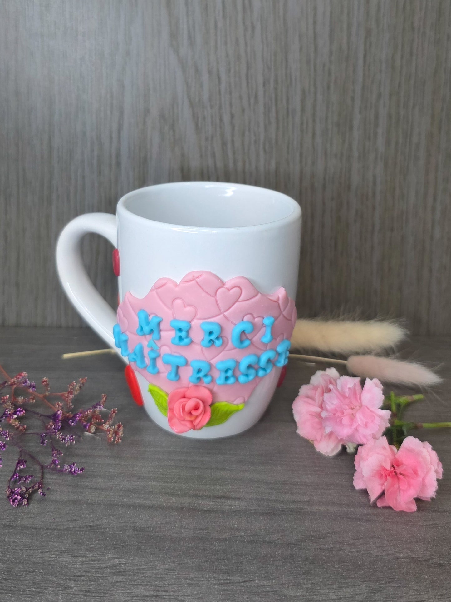 Tasse “Merci Maîtresse” personnalisée