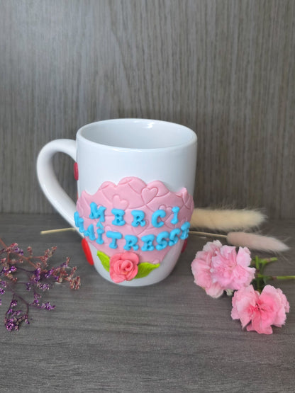 Tasse “Merci Maîtresse” personnalisée