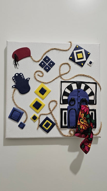 Tableau décoratif artisanal tunisien