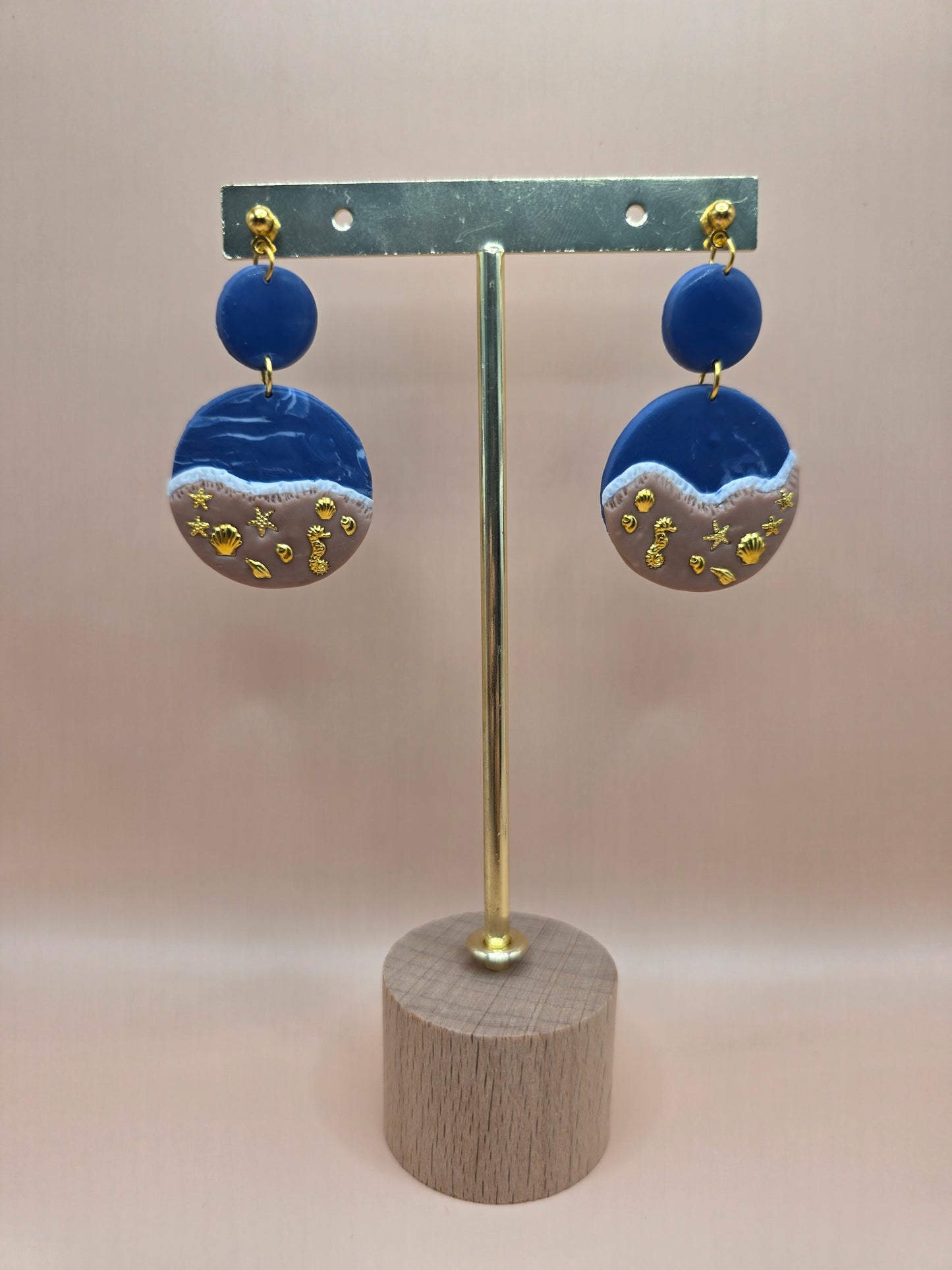 Boucles d’oreilles plage dorée