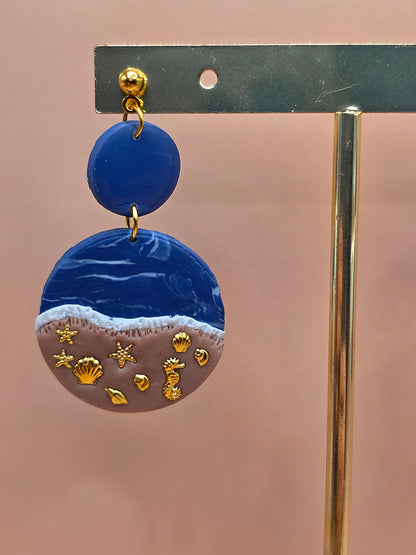 Boucles d’oreilles plage dorée