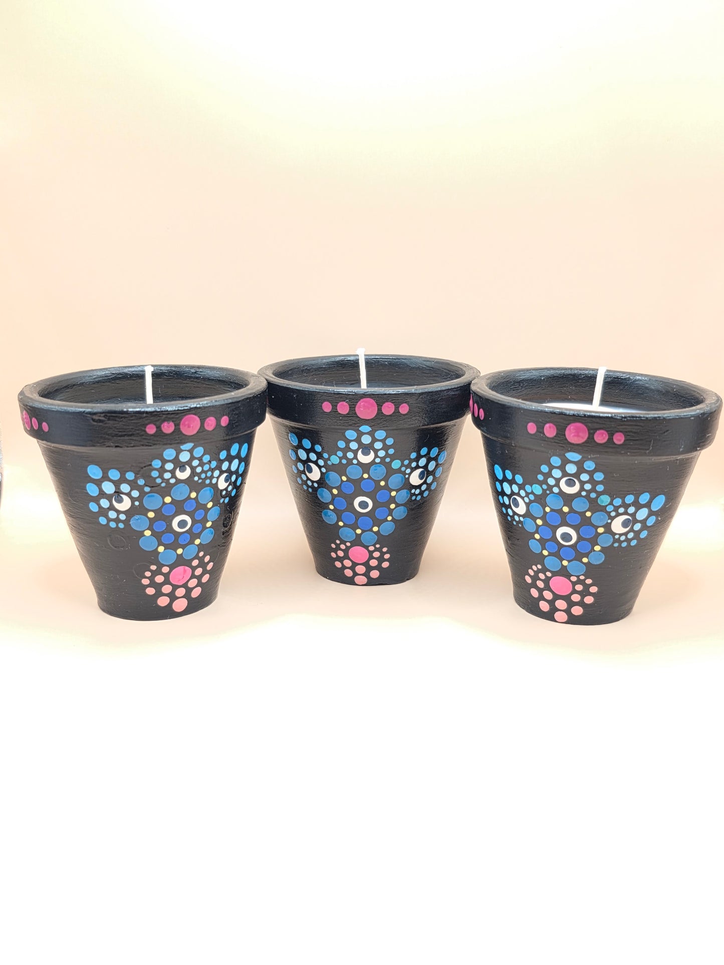 Lot de 3 bougies parfumées artisanales