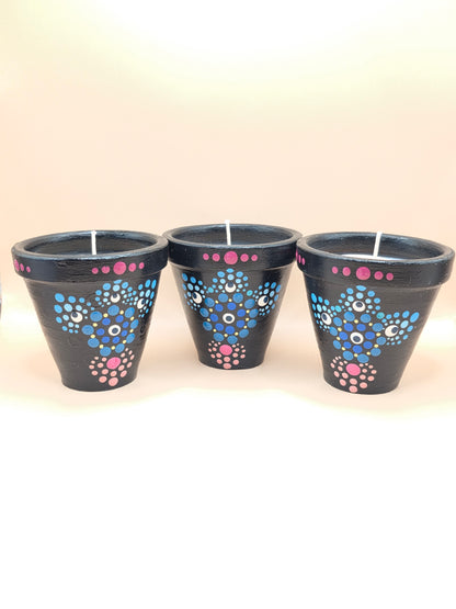 Lot de 3 bougies parfumées artisanales