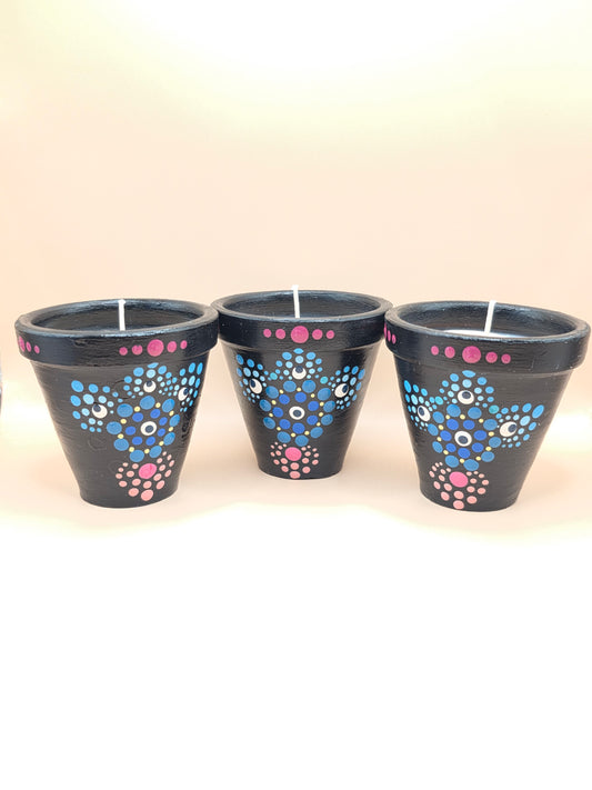 Lot de 3 bougies parfumées artisanales