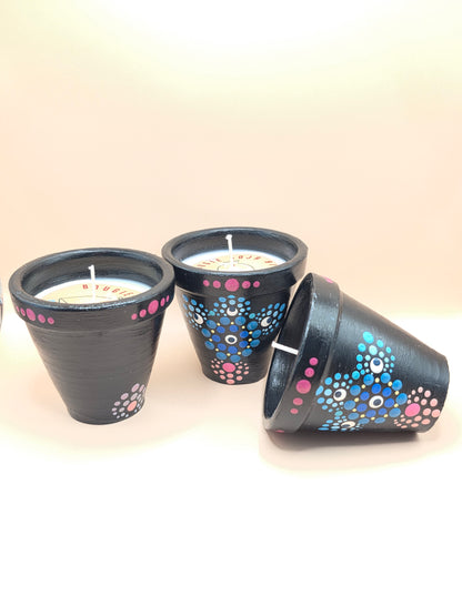 Lot de 3 bougies parfumées artisanales