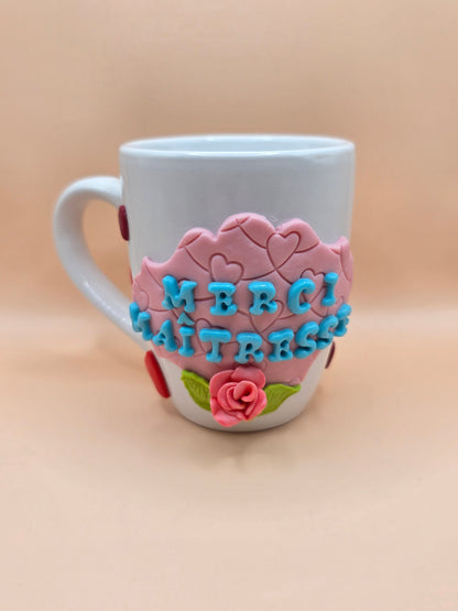 Tasse “Merci Maîtresse” personnalisée