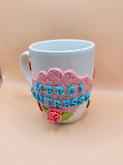Tasse “Merci Maîtresse” personnalisée