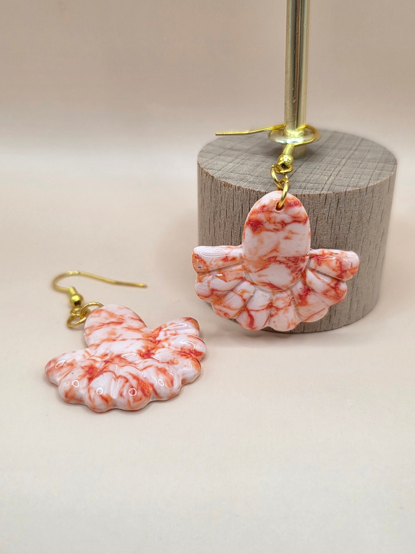 Boucles éventail marbré