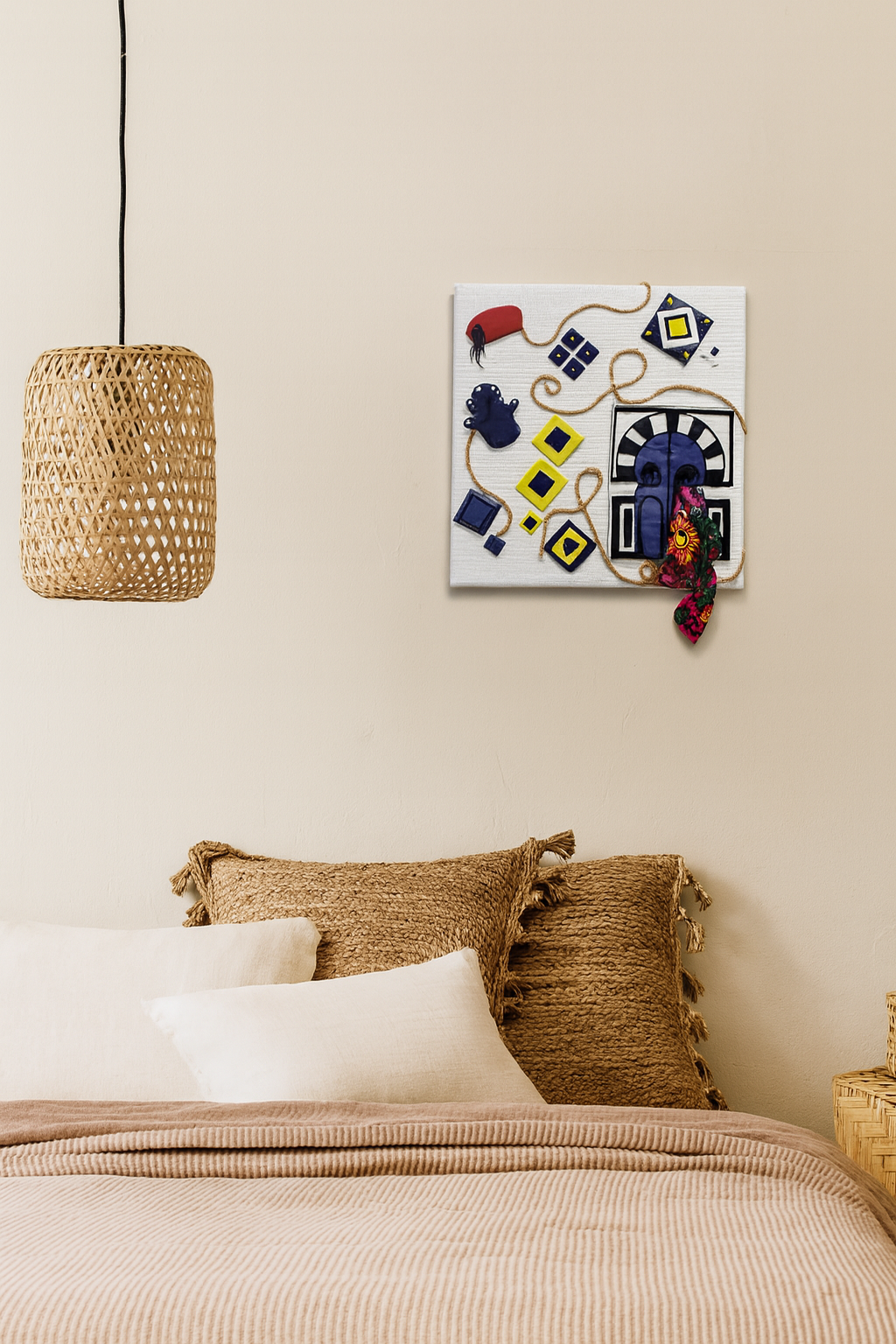 Tableau décoratif artisanal tunisien