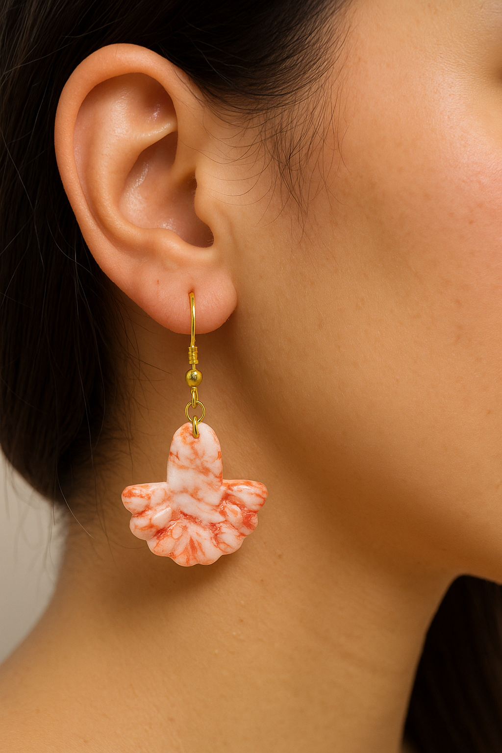 Boucles éventail marbré