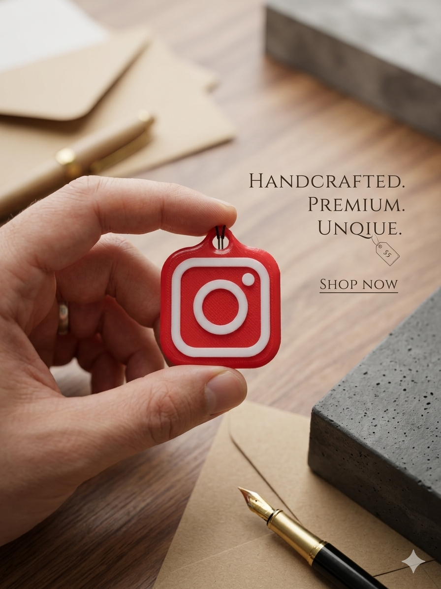 Porte-clé NFC Réseaux Sociaux – Imprimé en 3D & Personnalisable