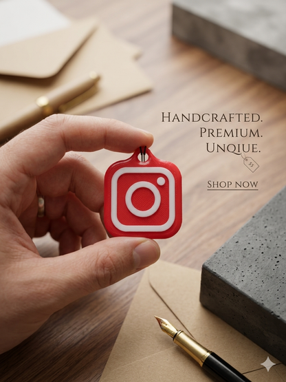 Porte-clé NFC Réseaux Sociaux – Imprimé en 3D & Personnalisable